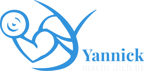 Yannick macht dich fit - logo in a light grey color